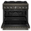 KitchenAid 5.1 Cu. Ft. Dual Fuel Range with No Preheat Air Fry – Black Ore - KFDS936SBE