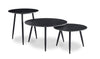 Delancey 3-Piece Coffee and Two End Tables Package - Black