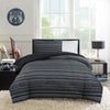 Windsor 2-Piece Twin Comforter Set – Black and Grey