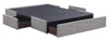 Amos Grey Upholstered Storage Bed Base - King