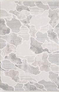 Cove Waves Grey Area Rug - 5'3