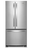 Whirlpool 33\" 22 Cu. Ft. Bottom-Mount Refrigerator - Fingerprint Resistant Stainless Steel - WRFF533…