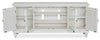 Baron 72” Rustic Pine TV Stand with Storage and Cable Management for TVs up to 80” - Alabaster