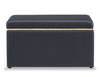 Edmonton Rectangular Storage Ottoman - Navy
