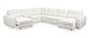 Scott Living Elevate Modular 7-Piece Right-Facing Beige Chenille Fabric Sectional with Power Sliding