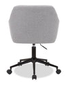 Stevie 23\" Swivel Office Chair with Adjustable Height – Grey