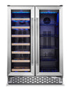 TCL 23.4\" 5.3 Cu. Ft. Dual-Zone Wine Cooler - Stainless Steel - B422D-CA