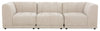 Oaklyn Modular 109\" Fabric Sofa with Tufted Seat Cushions - Beige