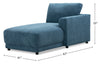 Voyage Modular Fabric Right-Facing Chair with Removable Back Cushions – Blue