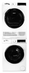 Danby 2.2 Cu. Ft. Compact Front-Load Washer with Steam and 4 Cu. Ft. Condensing Dryer - White