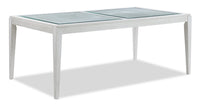 Vida Dining Table with Glass Inserts, 78