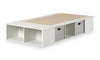 Everley Twin Platform Bed - White