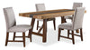 Boden 5-Piece Dining Set with Upholstered Dining Chair with Nailhead Trim