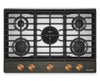 KitchenAid Gas-on-Metal Cooktop with CookShield Finish - Black Ore - KCGK730SBE
