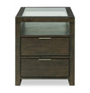Hatfield 20” Modern Solid Wood End Table with Storage - Homestead Brown