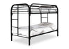Logan Twin Bunk Bed - Black