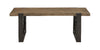 Brewer 50” Industrial Solid Wood Coffee Table - Rustic Honey