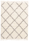 Helma Diamond Cream Shag 3'11\" X 5'11\" Area Rug