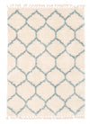 Helma Trellis Cream Shag 3'11\" X 5'11\" Area Rug