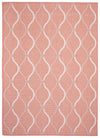 Neisha Abstract Coral Rug 6'7\" X 9'6\" Area Rug