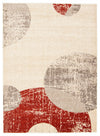 Ellegance Ivory / Red 3'11\" x 5'7\" Area Rug