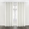 Circle 52\" x 96\" Linen Grommet Panel (Set of 2) - White