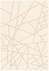 Sadie Abstract Champagne-Taupe Area Rug - 5'3\" x 7'7\"