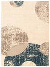 Ellegance Ivory / Blue 6'7\" x 9'6\" Area Rug