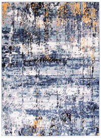 Paloma Marble Blue Area Rug - 6'7