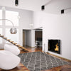 August Dark Grey-White 7'10\" x 10'2\" Area Rug