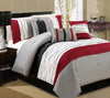 Chincha 7-Piece Queen Comforter Set - Red