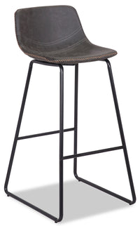 Coty Barstool with Vegan Leather Fabric, 30