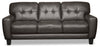 Curt Genuine Leather Sofa - Grey