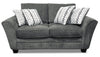 Febe Chenille Loveseat - Charcoal