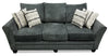 Febe Chenille Full-Size Condo Sofa Bed - Charcoal