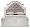 Grace King Bed – Antique White