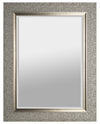 Designer Silver Beveled Mirror - 27\" x 35\"