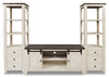 Madison Barn-Door 3-Piece Entertainment Centre with 60” TV Opening – White