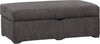 Morty Chenille Storage Ottoman - Grey