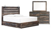 Abby 5-Piece King Bedroom Package with Side Storage - Brown
