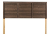 Aida Panel Headboard, Made in Canada, Brown - Queen Size