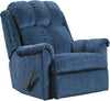 Navy Chenille Rocker Recliner