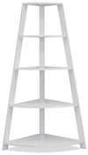 Ana Corner Bookcase – White