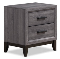 Kate Bedside 2-Drawer Nightstand, 23.6