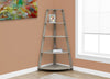 Ana Corner Bookcase – Dark Taupe