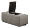 Modera Linen-Look Fabric Storage Console - Grey