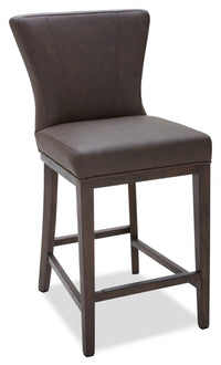 Quinn Counter-Height Stool with Vegan Leather Fabric, 26