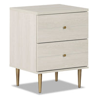 Lake Bedside 2-Drawer Nightstand, 19.5