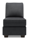 Sofa Lab Roll Armless Chair - Pax Pepper