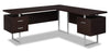 Marnie Reversible L-Shaped Corner Desk - Espresso
